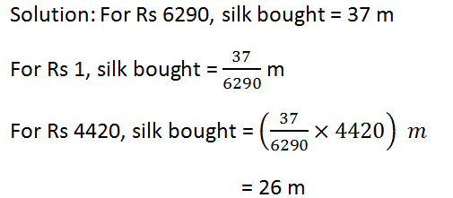 Rs Method Math RS Aggarwal Class 7 Math Ninth Chapter Unitary Method Exercise 9A Solution