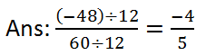 3 Express as rational number with denominator 5
