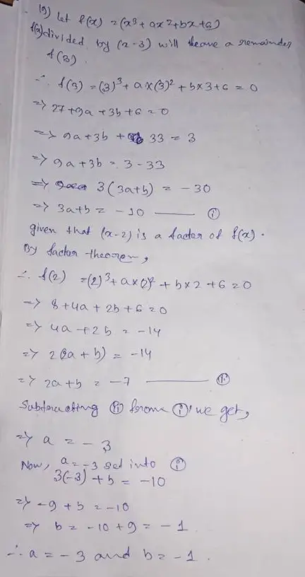 Rs Aggarwal And Veena Aggarwal Class 9 Math Second Chapter Polynomials Exercise 2d Solution