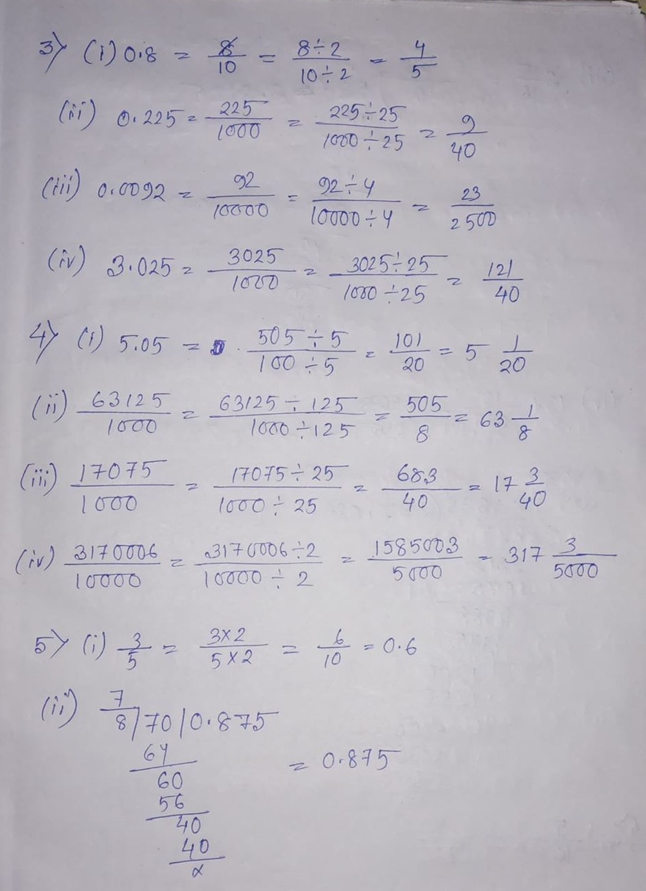 ML Aggarwal CBSE Solutions Class 19 Math Second Chapter Fractions