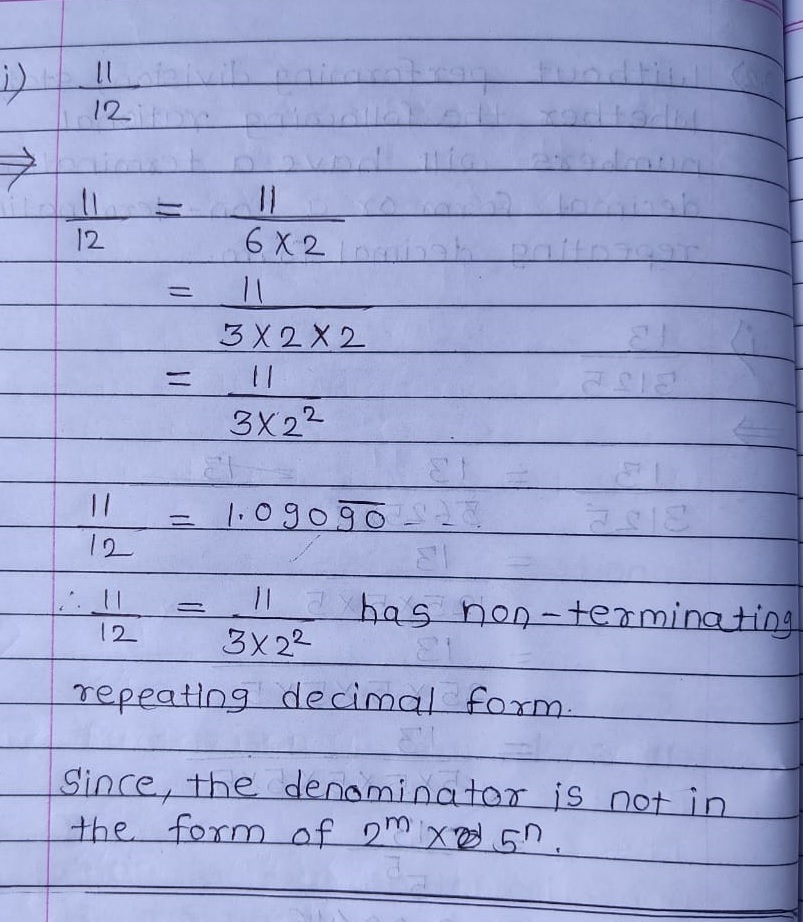 Telangana SCERT Class 10 Maths Solution Chapter 1 Real Numbers Exercise 1.3