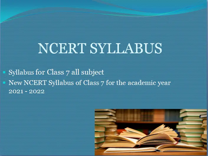 NCERT Syllabus for Class 7