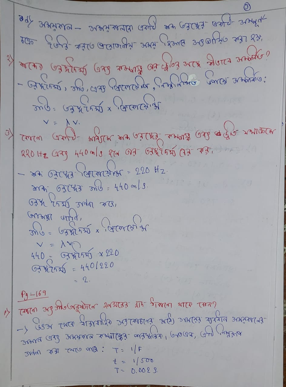 Tripura Board Class 9 Science Solution Chapter 12 শব্দ