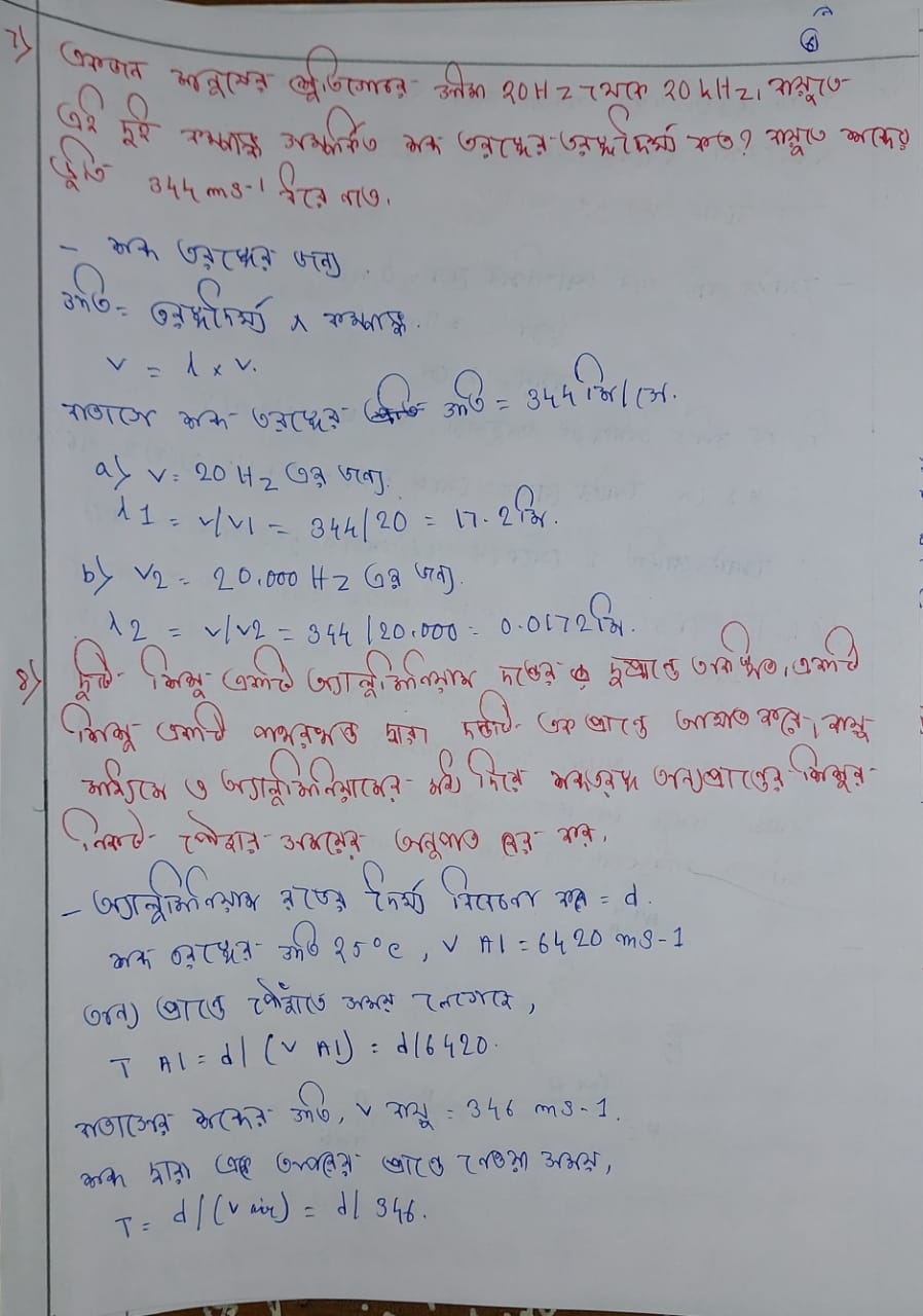Tripura Board Class 9 Science Solution Chapter 12 শব্দ