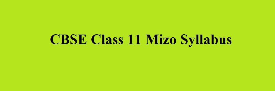 CBSE Class 11 Mizo Syllabus 2023 2024