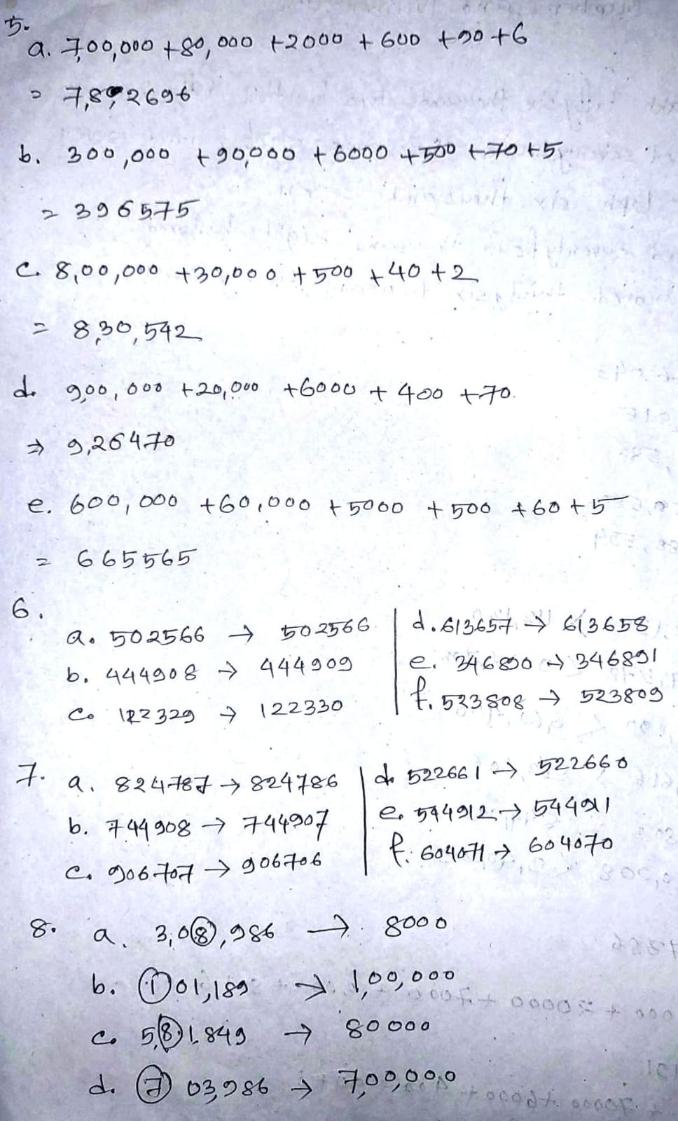 Frank Learning Maths Class 5 Solutions Chapter 1 Number and Numeration ...