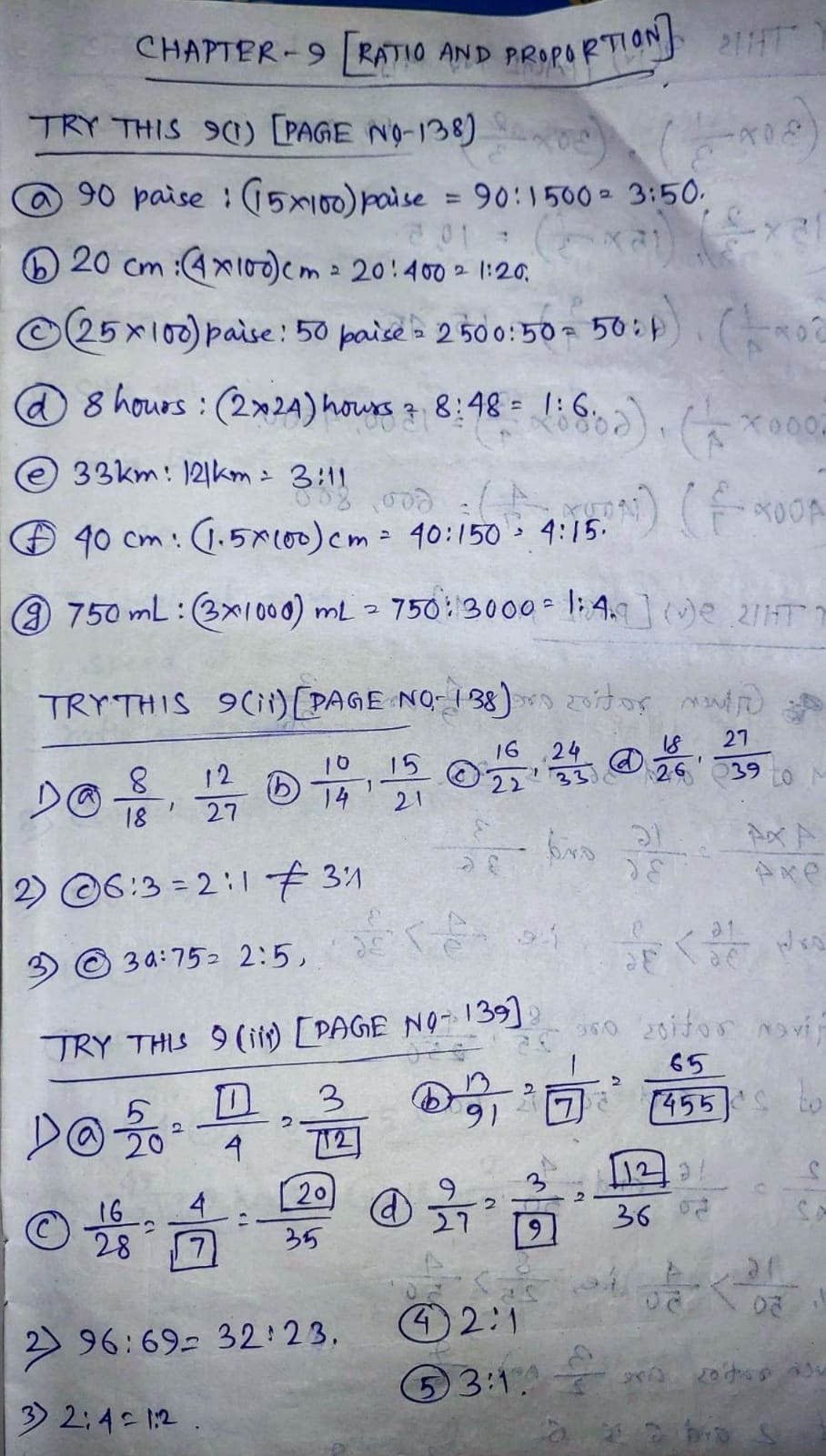 Frank Learning Maths Class 6 Solutions Chapter 9 Ratio and Proportion ...
