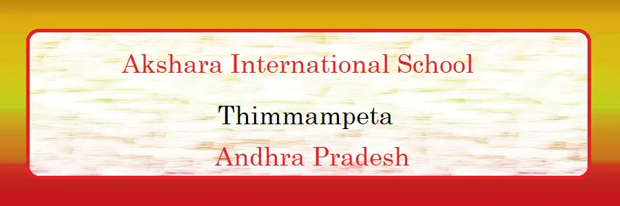 Akshara International School Thimmampeta Admission