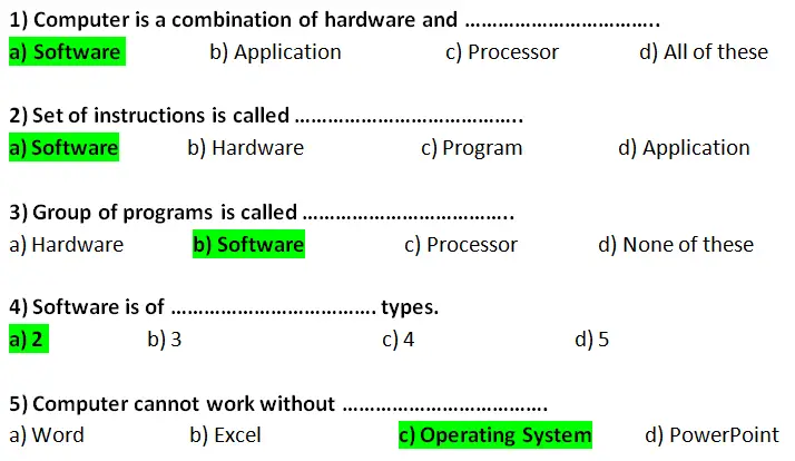 hardware quiz
