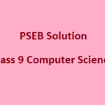 PSEB Class 9 Computer Science