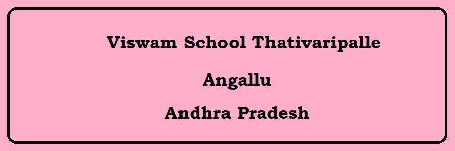 Viswam School Thativaripalle Angallu Admission