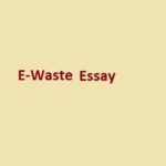 e waste essay