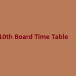 10th board time table 2024