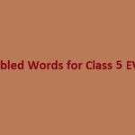 Jumbled Words for Class 5 EVS