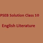 pseb board class 10 english literature