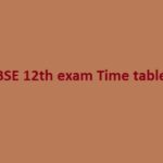 rbse class 12 time table