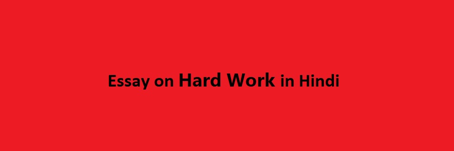 hard work essay in hindi