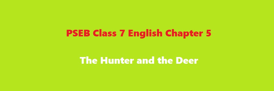 PSEB Class 7 English Chapter 5 The Hunter and the Deer Solution