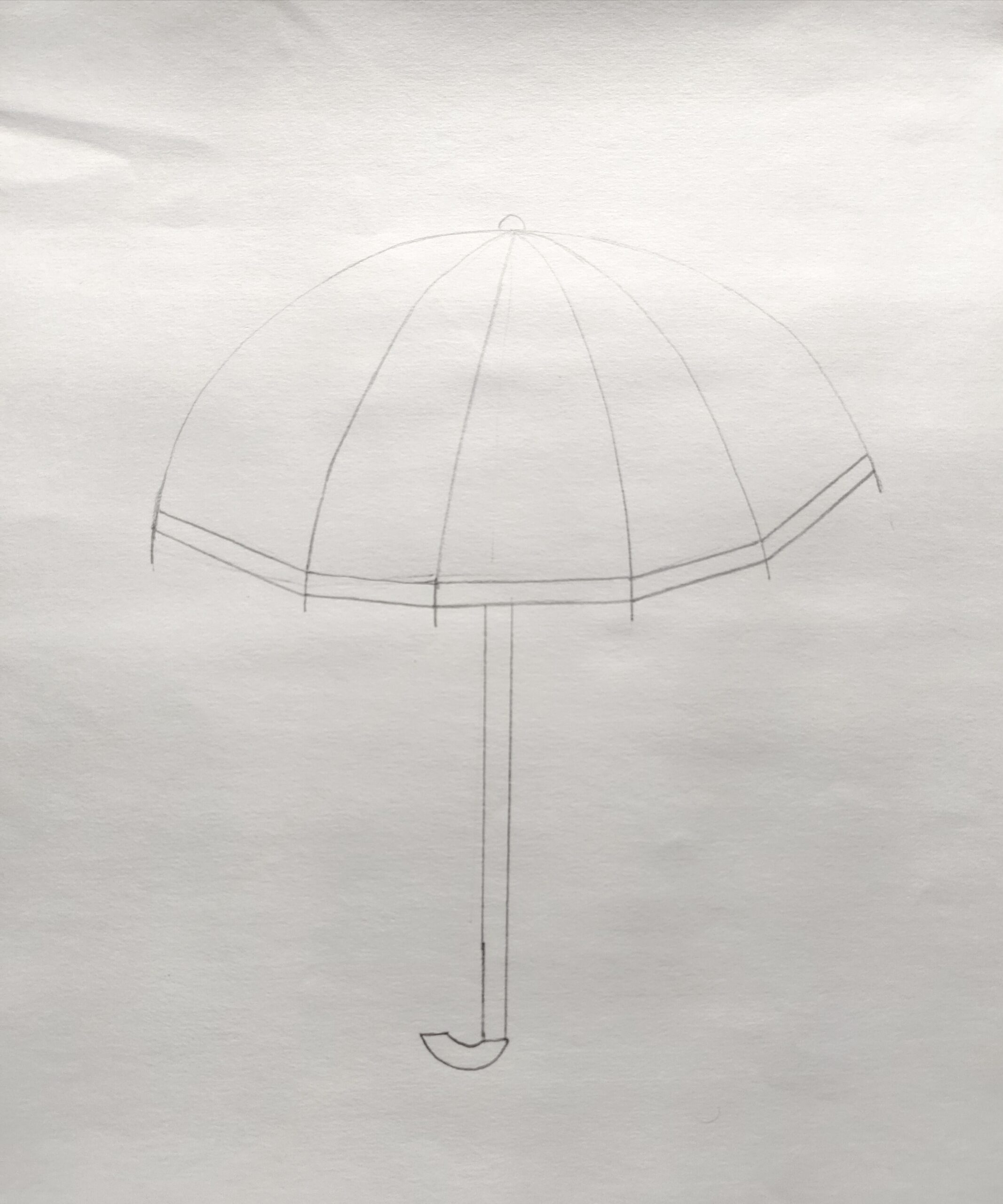 Umbrella hand drawn sketch Royalty Free Vector Image