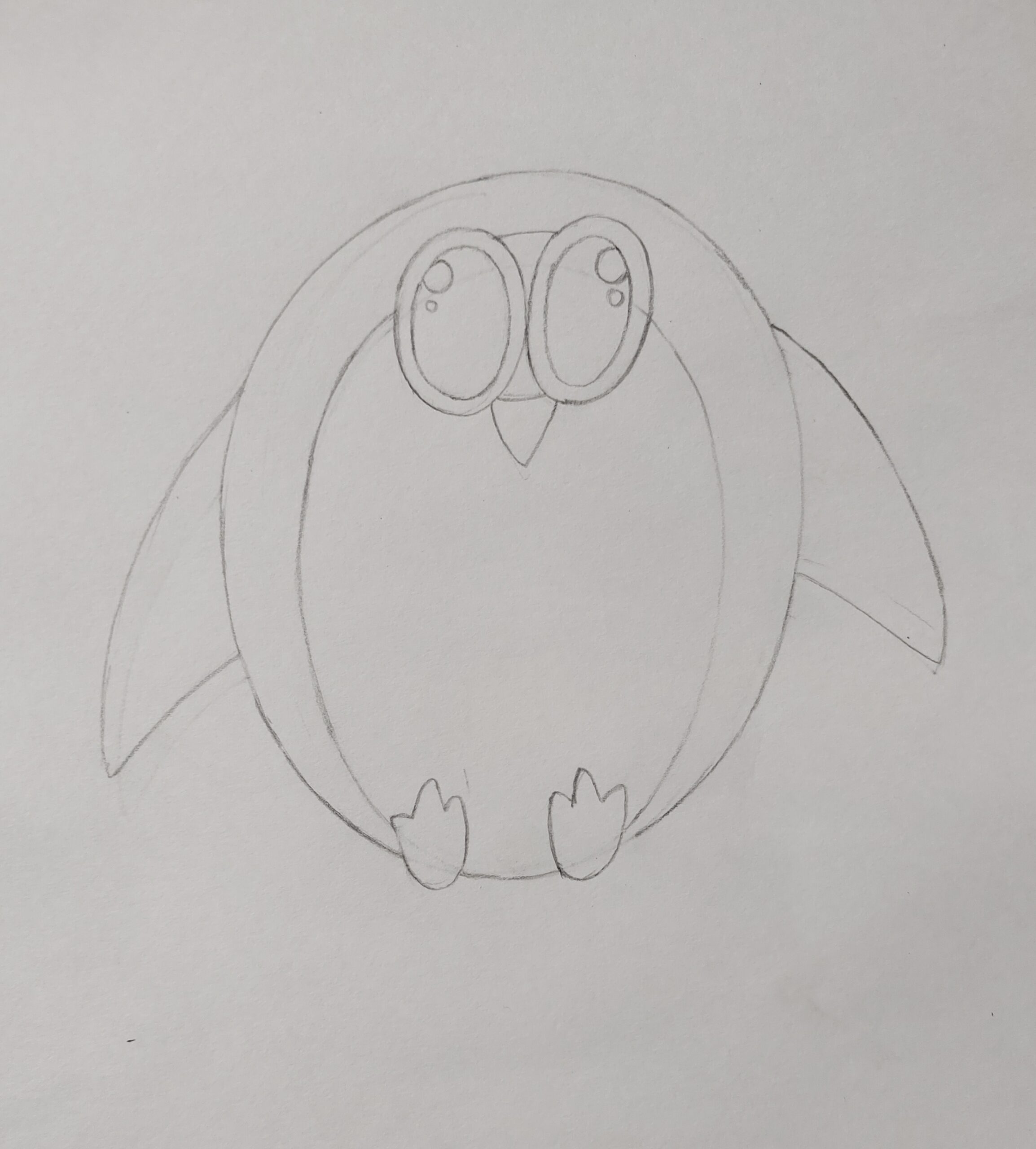 How to draw a Penguin Step by Step