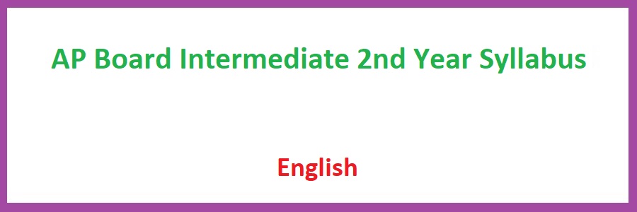 AP Board Intermediate 2nd Year English Syllabus