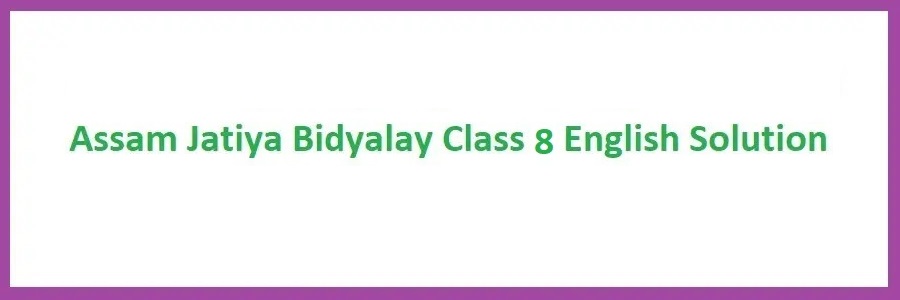 Assam Jatiya Bidyalay (AJB) Class 8 English Solution