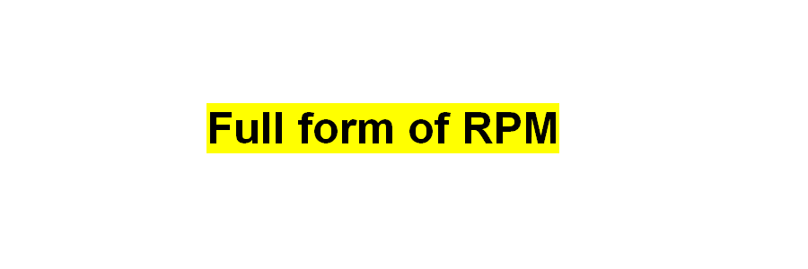 rpm full form
