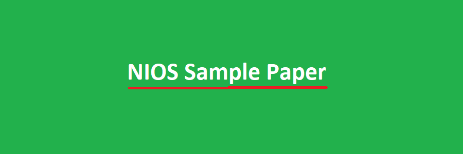 nios sample paper