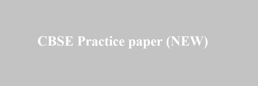 cbse new practice paper