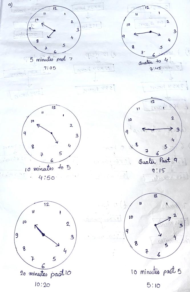 DAV Class 3 Maths Solution Chapter 6 Day, Date and Time