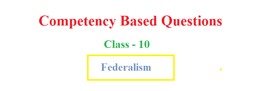 Federalism competency