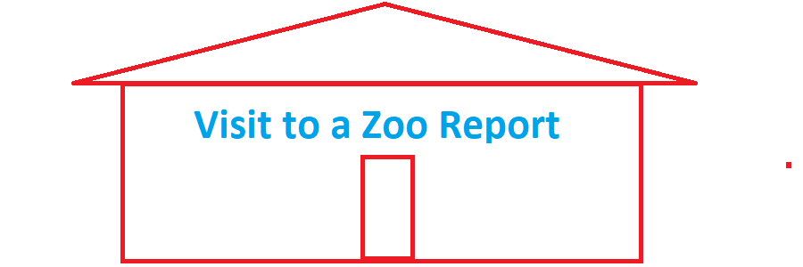 report writing on visit to a zoo in english