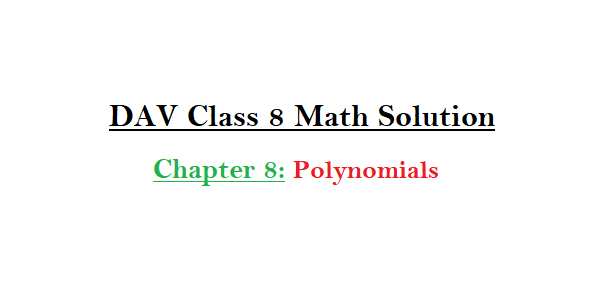 DAV 8 Polynomials